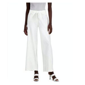 NWT INC Wide-Leg Tie-Front Linen-Blend Pants